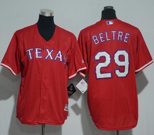 Rangers #29 Adrian Beltre Red Cool Base Stitched Youth MLB Jersey